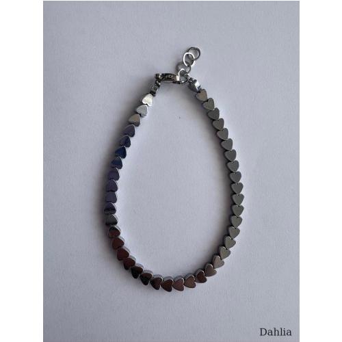 BRACCIALE EMATITE CUORI PICCOLI CHIARI 