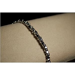 BRACCIALE CUBO PICCOLO IN EMATITE/alluminio