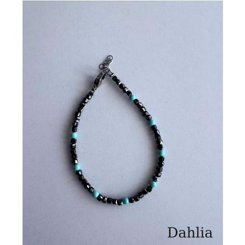 BRACCIALE EMATITE CUBI CON PASTA DI TURCHESE