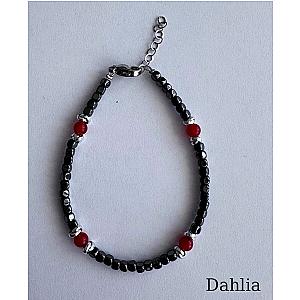 BRACCIALE EMATITE CUBI CON PIETRE NATURALI 