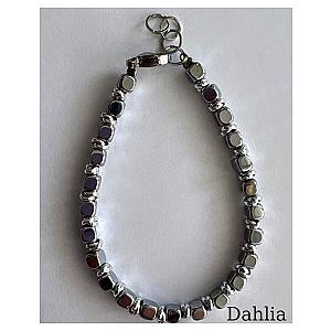BRACCIALE CUBO GRANDE 4MM  IN EMATITE/alluminio