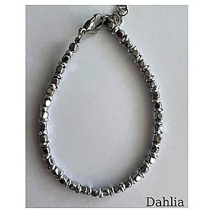 BRACCIALE CUBO PICCOLO 3 MM IN EMATITE/alluminio