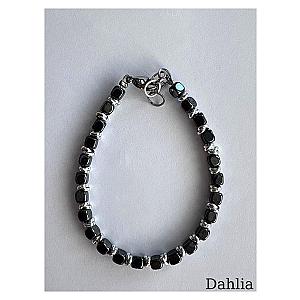 BRACCIALE CUBO GRANDE 4MM  IN EMATITE/alluminio