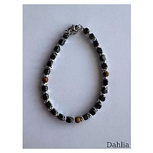 BRACCIALE CUBO GRANDE CON PIETRE NATURALI