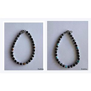 BRACCIALE CUBO GRANDE CON PIETRE NATURALI