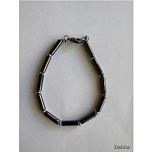 BRACCIALE TUBI EMATITE CON CRISTALLI