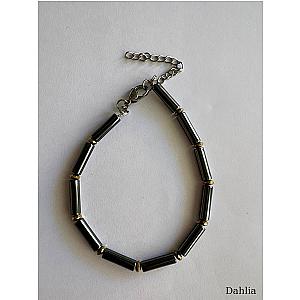 BRACCIALE TUBI EMATITE CON CRISTALLI